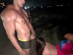 Me and friends fucked this busty brunette in the street, cum on her face.