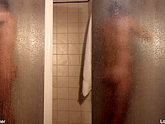 Friends showering after wild gay fun, so hot! 🚿