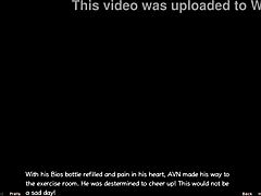 stranded in space 91 - big boobs milf stretches out in wild game outfit.