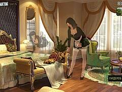 In fashion business, employee shows ass to her boss in episode 1 scene 86