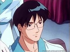 Japanese teen bondage and cowgirl action in anime film