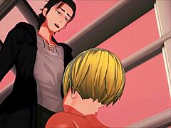 Eren fucks armin hard after time skip in attack on titan hentai 😈