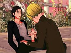 Eren fucks armin hard after time skip in attack on titan hentai 😈