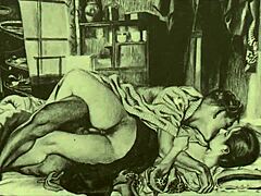 gotta see these vintage erotic drawings, totally wild stuff