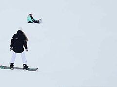 snowboarding leads to pussy fucking with alice flore