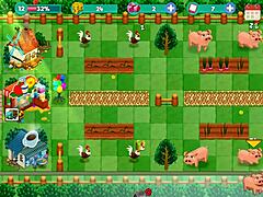 Redhead babe flashes big tits on ranch in Nutaku Booty Farm Part 10