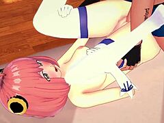 Anya Drips Wet from Pool, Craving Huge Cock in Hentai Heat