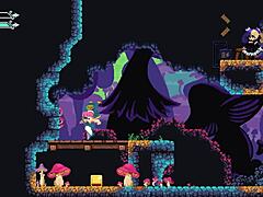 hot monster girl femdom drains his balls in flip witch pixel