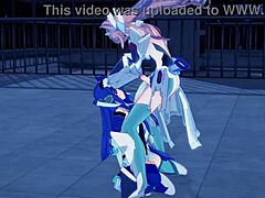 i love watching tsubasa, kanade, and maria in that intense futanari sex scene from symphogear hentai
