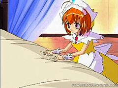 this anime teen's pussy gets toyed hard, bent over and dripping wet