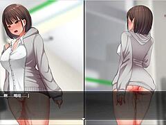 Naked Lower Body Excites to Climax at Store