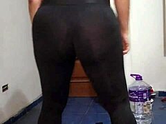 is this milf flashing her ass at the party?