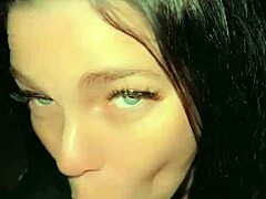 Fucking My Stepsister at the Park While She Sucks Me Off in Public Scene.