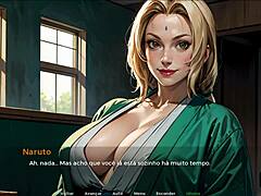 Tsunade vs four clones in a double penetration scene in Hokage’s life