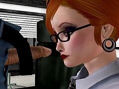 qwert story 1 features wild 3d office assfucking action