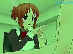 Momoka Sakurai and Nana Abe in intense banging scene from Idolm@ster Cinderella Girls hentai