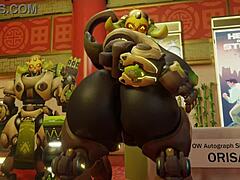 What’s up with this wild 3D Overwatch Orisa compilation?