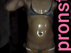 bikini-clad desi boudi gets wild in indian poli scene, total chaos