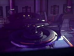 Subverse episode 1: Space scene with a hot robot babe sucking and fucking a space traveler