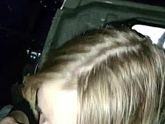 Hey, sexy girl sucking dick in truck downtown!