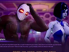 Subverse episode 1: Space scene with a hot robot babe sucking and fucking a space traveler