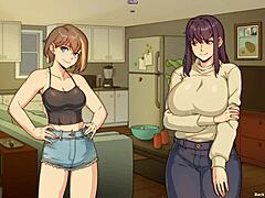 Chloe watches Amy MASTURBATE and JERKS her FUTA COCK - Benefitship