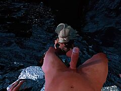 Zelda’s hot springs scene in a 3D animated hentai