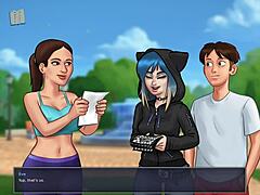 i can't believe summertime saga episode 120 has such intense hentai scenes with cartoon characters.