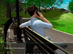 3D Cartoon Babe in Ripped Outfit Tease