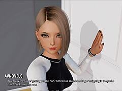 Teen with Big Tits in 3D Cartoon Game ROCKS Outfit!