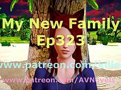 Episode 323 of My New Family series with redhead amateurs.