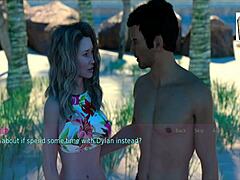 Blonde Teen Wife and Stepmother in Wild Cartoon Action Scene