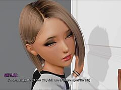 Teen with Big Tits in 3D Cartoon Game ROCKS Outfit!