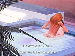 3D Hentai Preview Shows Steamy Jacuzzi Action