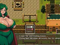 omg, lost lagoon hentai game got this sexy farmer showin her pussy!