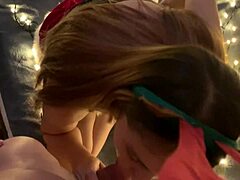 Bending Over After New Year’s Dinner for Steamy Action.