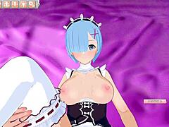 Male Takes POV In Re Zero Rem 3D Hentai Game