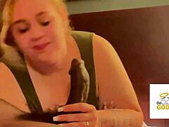 My step sister tries deepthroating my big black cock, let’s see! 😏