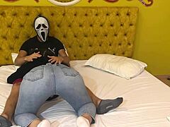 Ghostface scores a wild halloween blowjob deal