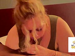 My step sister tries deepthroating my big black cock, let’s see! 😏