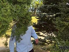 my dick matters when banging girlfriend’s big tits outdoors! 😏