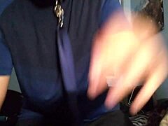 Masturbating With A Chastity Cage