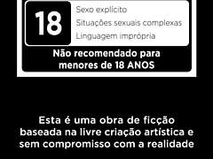 Watching forbidden hentai with a hot brazilian chick