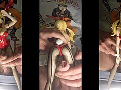 Lucy bunny gets intense cum on her figures in animejoker patreon.