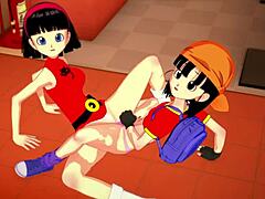 hey videl, wanna show pan some wild sex moves from dragon ball super?