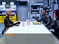A journey through space and time in a porn game with anime-style graphics