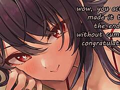 Hu Tao gives anime feet joi with edging and humiliation instructions