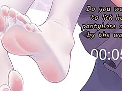 Hu Tao gives anime feet joi with edging and humiliation instructions