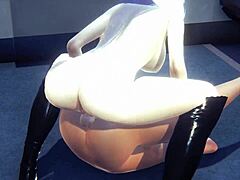 Evelynn futa fucks Kaisa's ass