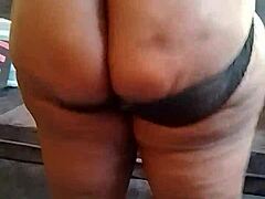 Thick Ebony Jennifer Bumbum Slams Her Massive Ass Hard